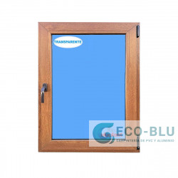 Windows Pvc Tilt and Turn  600X900 Single Right  Golden Oak Glass Clear