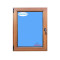 Windows Pvc Tilt and Turn  600X900 Single Left  Golden Oak Glass Clear