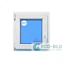 Windows Upvc Tilt and Turn 700x700 Single Left White Glass Frosted
