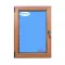 Einflügeliges fenster PVC 800x1000 Goldene Eiche Drehkipp links Sauberes Glas