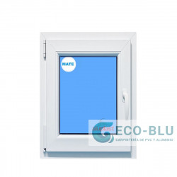 Fenêtre PVC 500x700 oscillo-battant Blanc Gauche Verre opaque