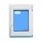 Fenêtre PVC 800x1000 oscillo-battant Blanc Droite Verre Transparent