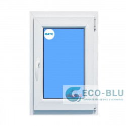 Windows Upvc Tilt and Turn 500X1000 Single Right White Glass Frosted