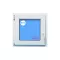 Ventana PVC 600x500 Blanca Oscilobatiente Izquierda Vidrio Mate
