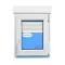 Windows Pvc Tilt and Turn  800X1155 Single Right  White Glass Clear with Roller shutters