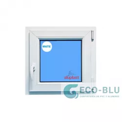 Windows Upvc Tilt and Turn 500X500 Single Right White Glass Frosted