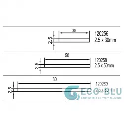 Pletina Tapajuntas PVC Gris antracita
