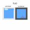 Fenêtre Fixe PVC 960x1010  Blanc/Gris Anthracite Verre Transparent