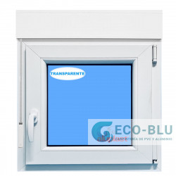 Einflügeliges fenster PVC 1140x1420 Weiss Drehkipp Rechts  Sauberes Glas von Vorbaurollläden
