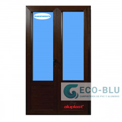 Balconera PVC 945x1885 Nogal