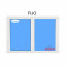 Ventana Fija PVC 1980x1415 Blanca  Vidrio Transparente