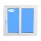 Ventana PVC 1000x1000 Blanca Corredera Vidrio Transparente