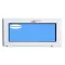 Kippfenster PVC 1000x500 Weiss Sauberes Glas