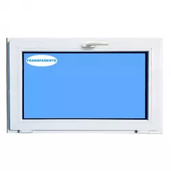 Ventana PVC 1000x800 Blanca Oscilante Vidrio Transparente