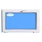 Windows Pvc 1000x800 Bottom hung White Glass  Clear