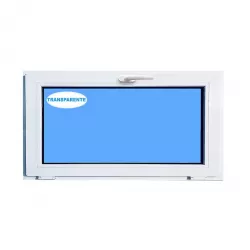 Fenêtre PVC 800x500 Abattant Blanc Verre Transparent