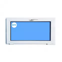 Ventana PVC 800X500 Blanca Oscilante Vidrio Mate