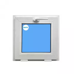 Fenêtre PVC 500x500 Abattant Blanc Verre opaque