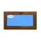 Fenêtre PVC 800x500 Abattant Chêne doré Verre Transparent