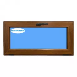 Kippfenster PVC 1000x500 Goldene Eiche Sauberes Glas