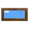 Kippfenster PVC 1000x500 Goldene Eiche Sauberes Glas