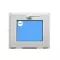Kippfenster PVC 600x400 Weiss Gefrorenes Glas