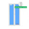 Porte balcone ad anta ribalta PVC 1500x2100 Bianco Vetro trasparente Maniglia Interno/Esterno con cerratura