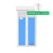 Balconera PVC 1500x2285 Blanca 2 Hojas Oscilobatiente con Persiana Vidrio Transparente Manivela Interior/Exterior con cerradura