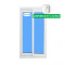 Porte coulissante  Pvc 1200x2100  Blanc Transparent Poignée Intérieur standard