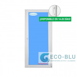 Porte-fenetre Pvc 900x2100 Oscillo-battant Blanc Droite Verre Transparent Poignée Intérieur/Extérieur avec serrure
