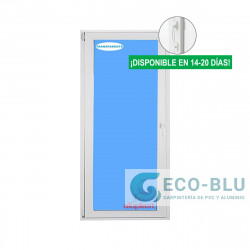 Balkontüren PVC 900x2100 Weiss Drehkipp links Sauberes Glas austürdrücker Innen/Außen mit schloss
