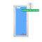 Balkontüren PVC 900x2100 Weiss Drehkipp links Sauberes Glas Haustürdrücker Innen