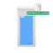 Balkontüren PVC 900x2285 Weiss Drehkipp Rechst Sauberes Glas von Vorbaurollläden Haustürdrücker Innen