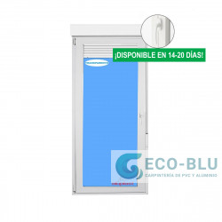 Balkontüren PVC 900x2285 Weiss Drehkipp links Sauberes Glas von Vorbaurollläden Haustürdrücker Innen