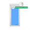 Balcony door Pvc 900x2285 Ttilt & turn Left White Glass Clear with Roller shutters Door Handle Indoor